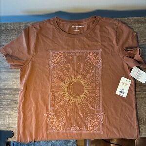 Lucky Brand Rust Graphic Tee